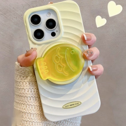 Elevate Your Style with the Gradient Ripple Circle Phone Case