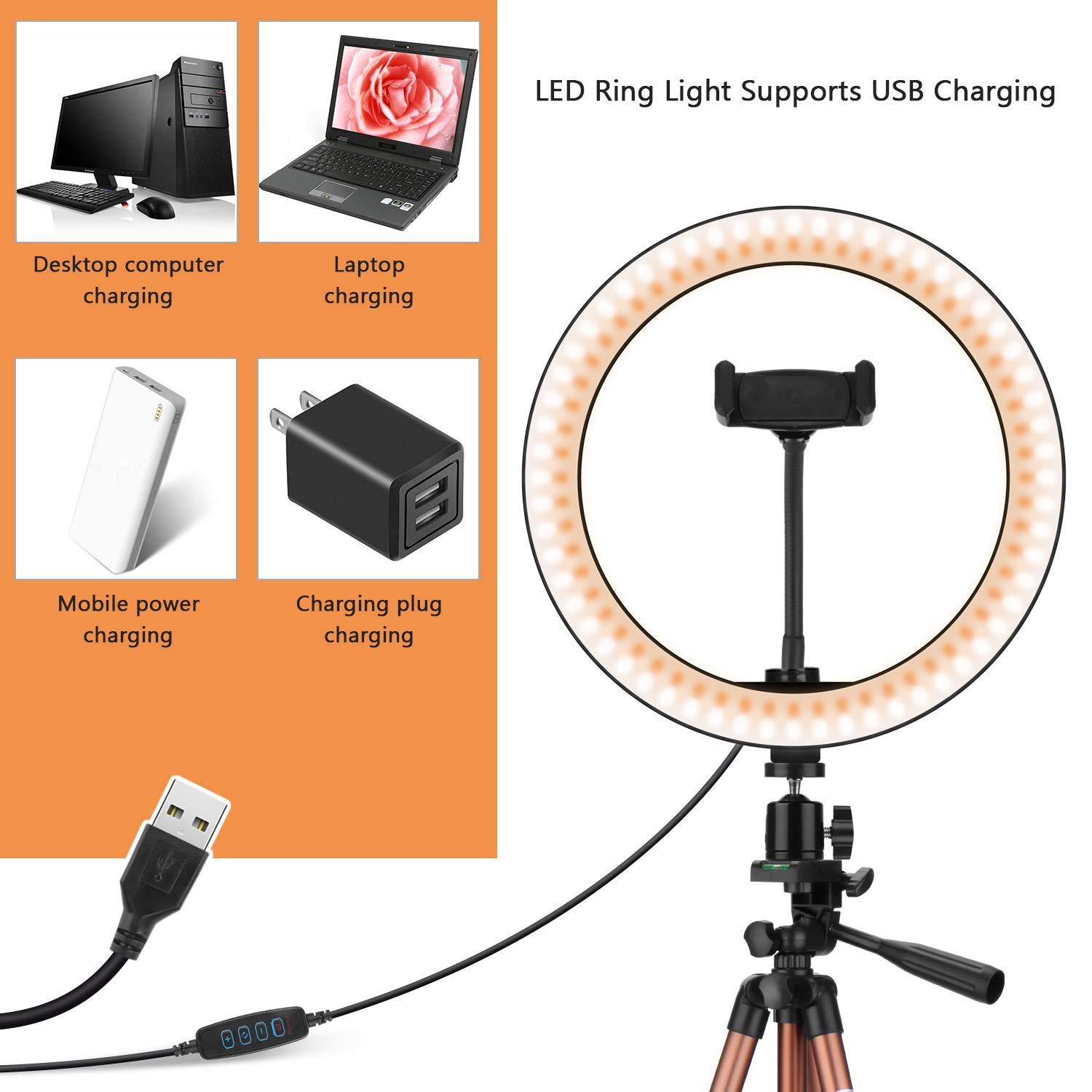 Desktop ring light tripod