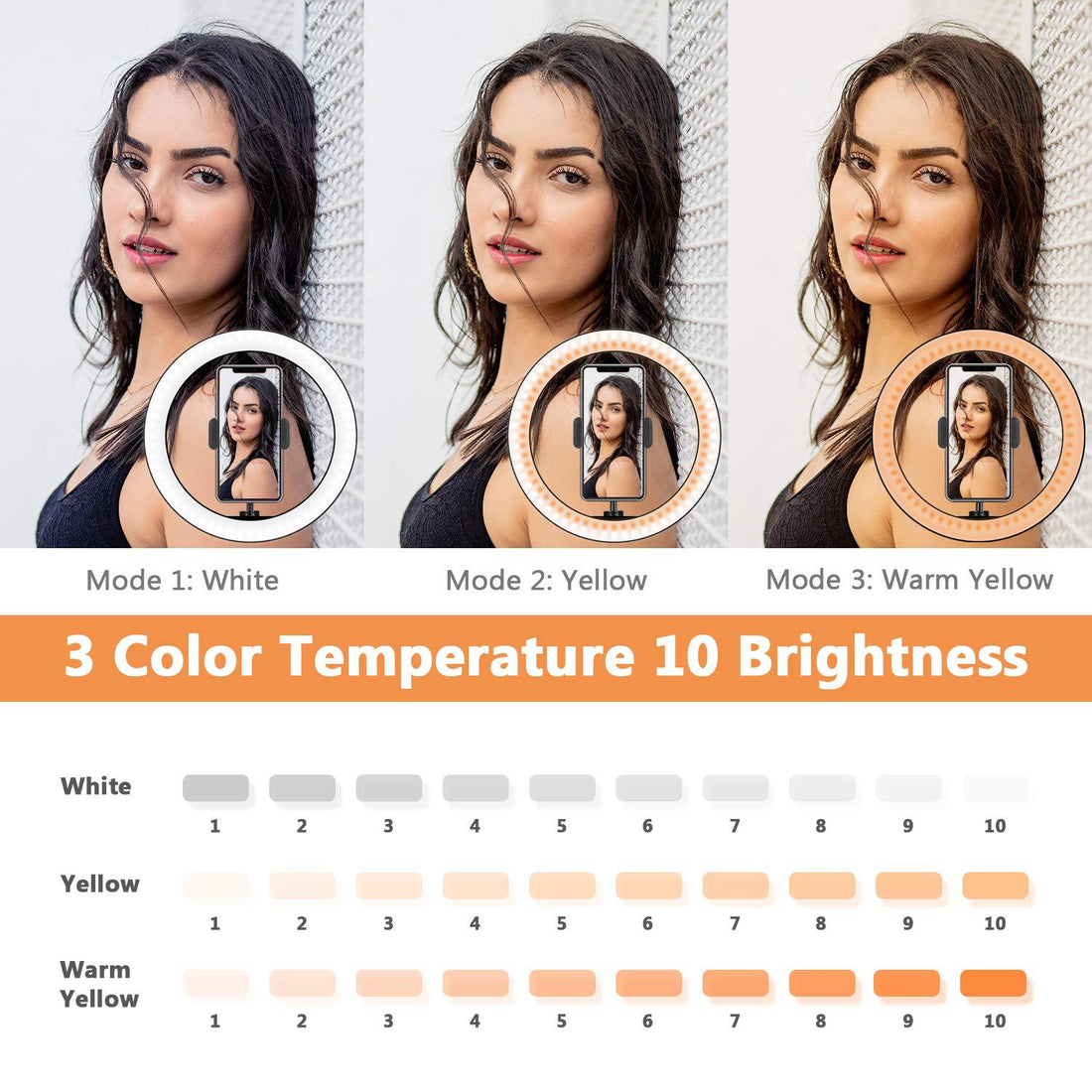 Desktop ring light tripod