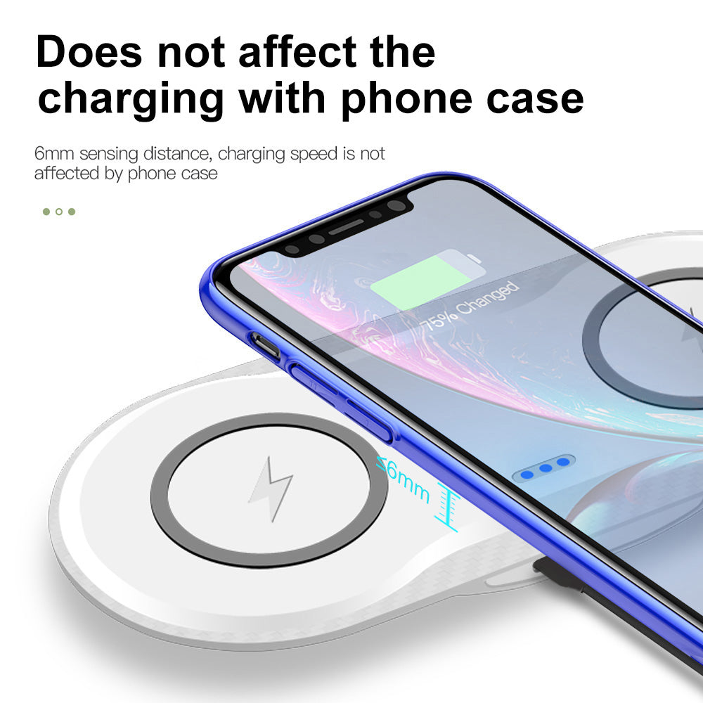Wireless Dual Mobile Phone Charger