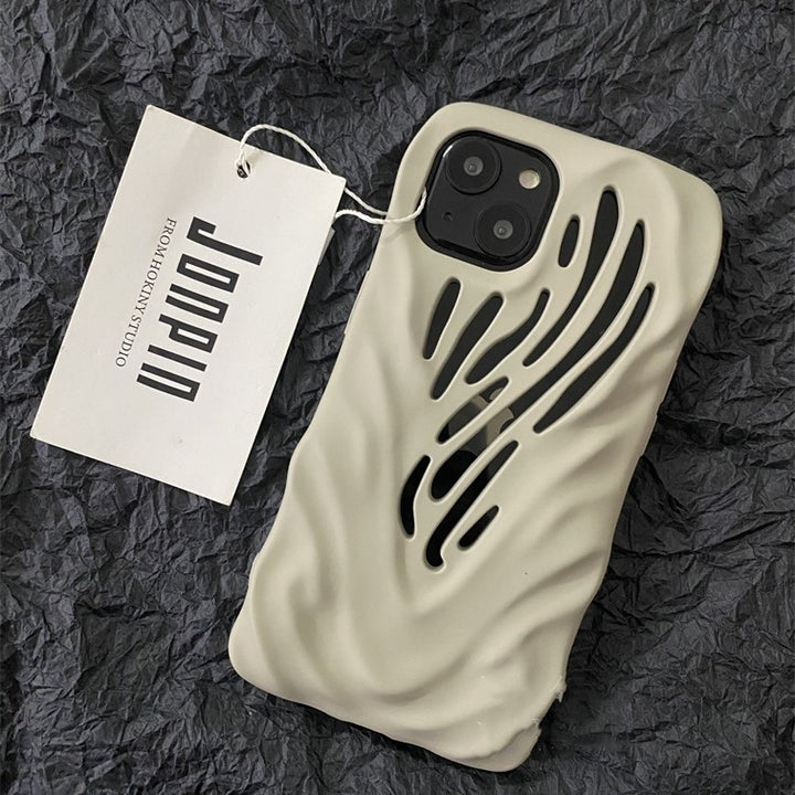 Titanium Gray Wind Hollowed Out Phone Cases
