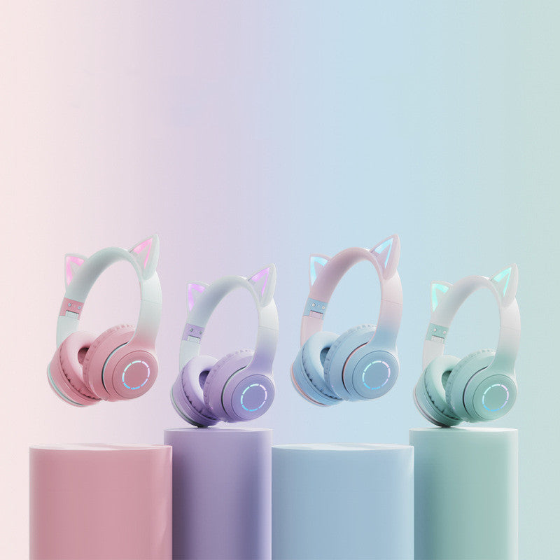 Cat Ear Luminous Electric Wireless Headphone