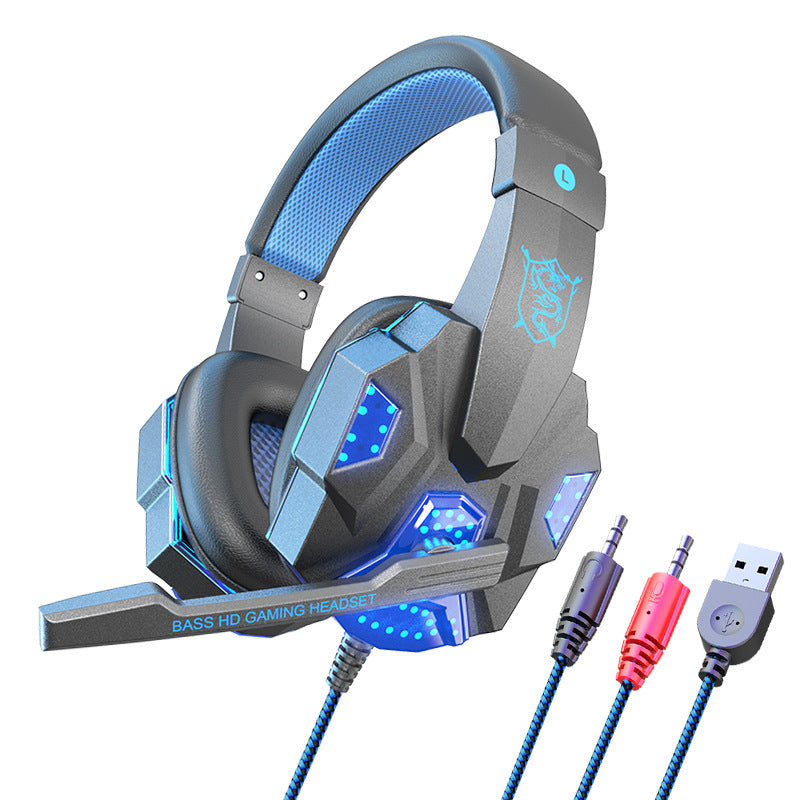Gaming 7.1 Wire-controlled ight-emitting Headphones