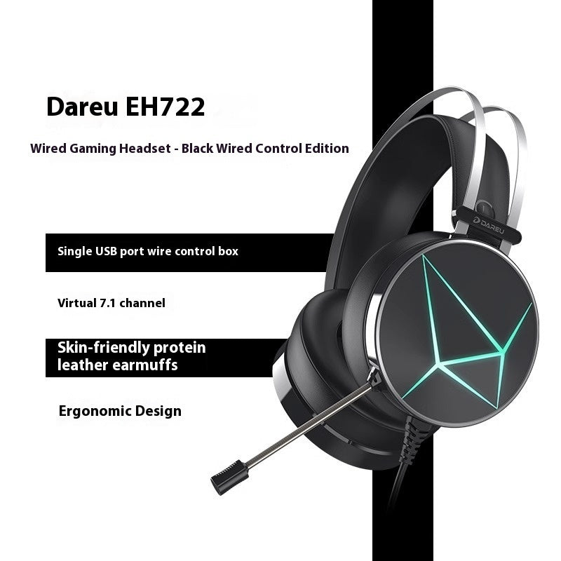 Gaming Electronic Noise Cancelling Wired Headphones