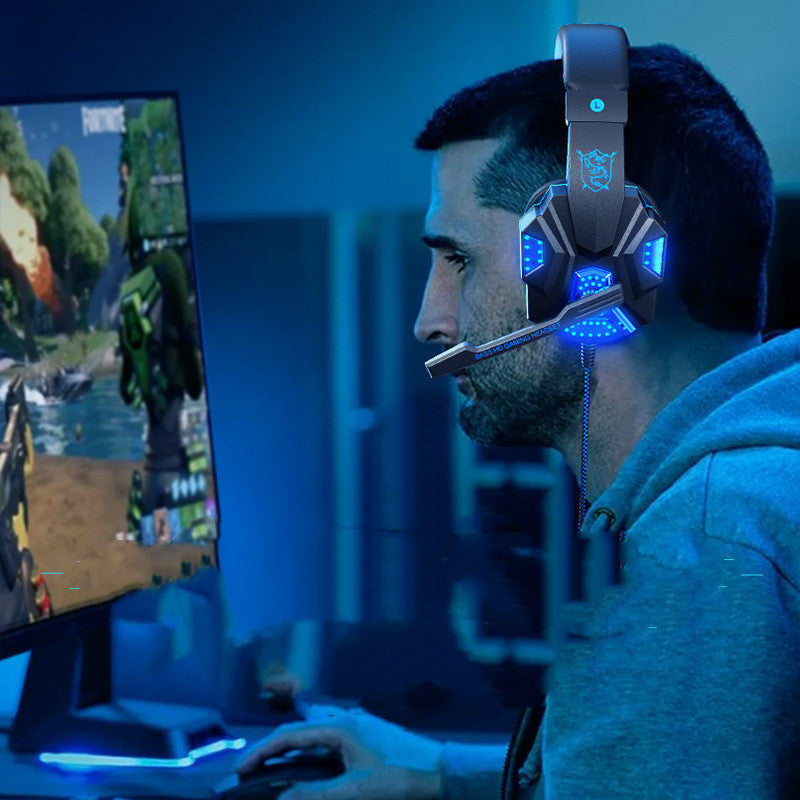 Gaming 7.1 Wire-controlled ight-emitting Headphones