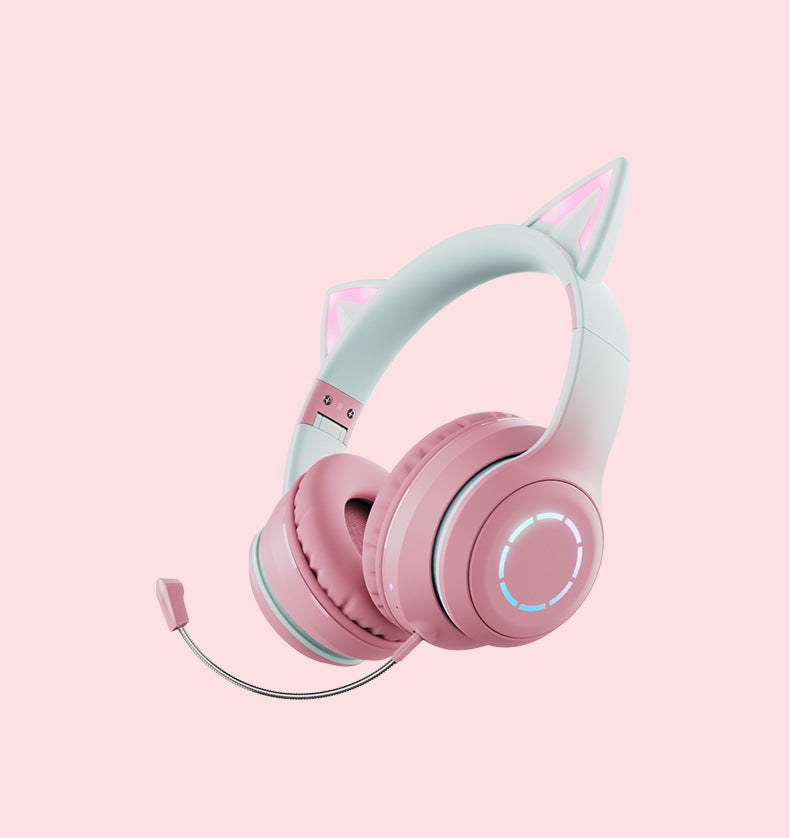 Cat Ear Luminous Electric Wireless Headphone