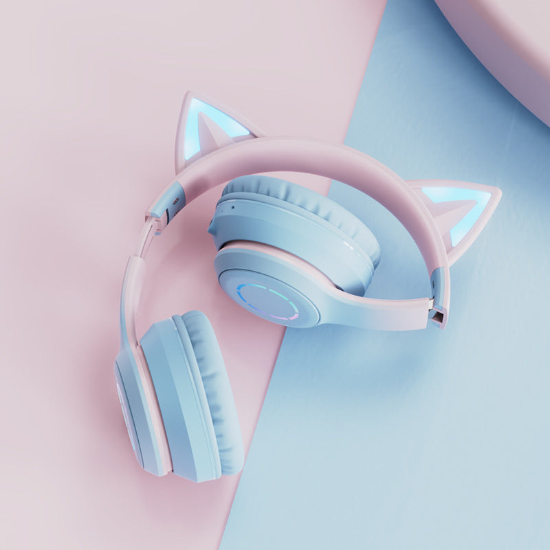 Cat Ear Luminous Electric Wireless Headphone