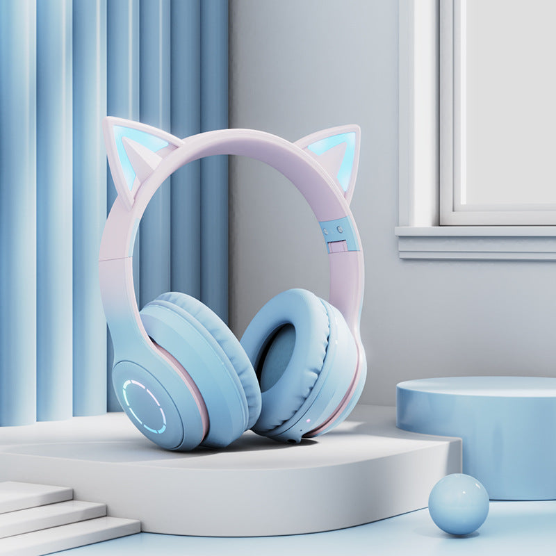 Cat Ear Luminous Electric Wireless Headphone