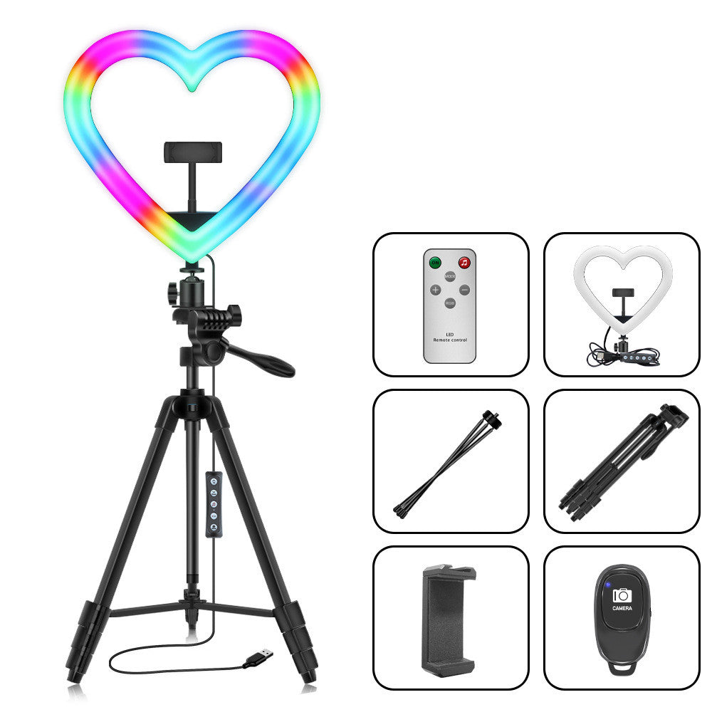 12 Inch Love Style RGB Ring Light With Tripod